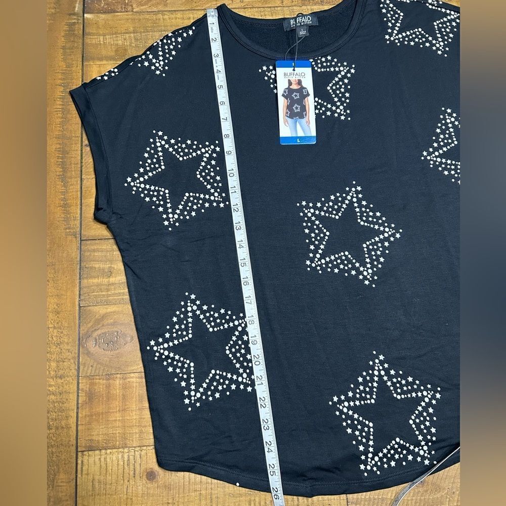 Buffalo Women’s French Terry Short Sleeve Top - Picture 9 of 12